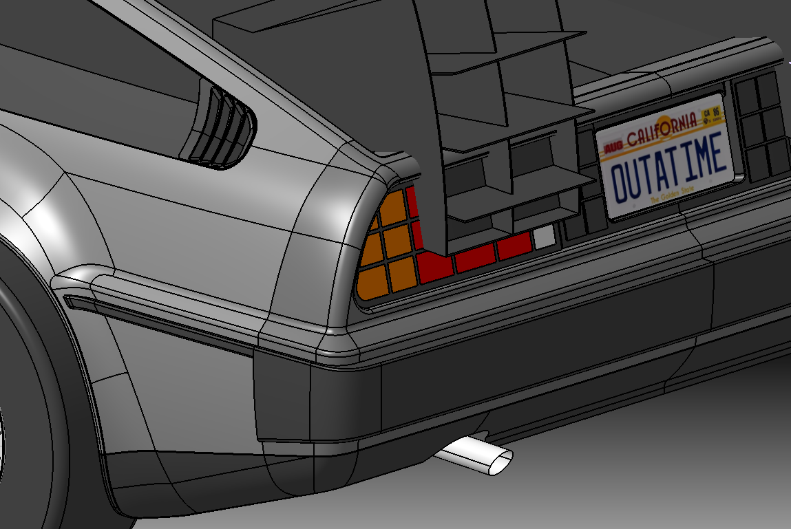 CATIA V5 DeLorean 3D-modeling Lesson 2│3D楽